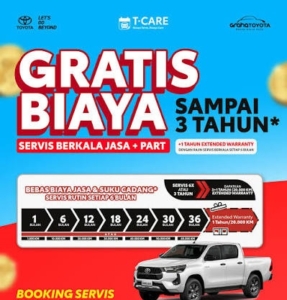 Info Biaya servis rutin mobil Toyota Bali Hub 081339654288