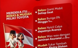 Info promo toyota Bali di hari palang merah nasional